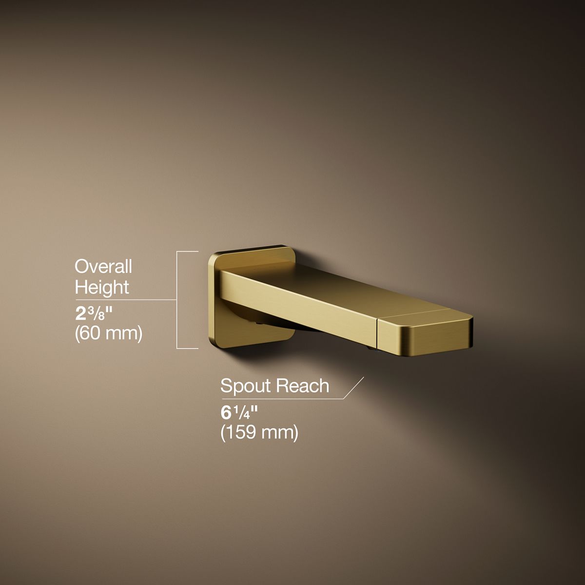 3/4 view of product with dimensions