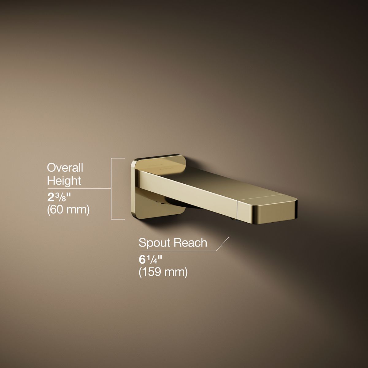3/4 view of product with dimensions