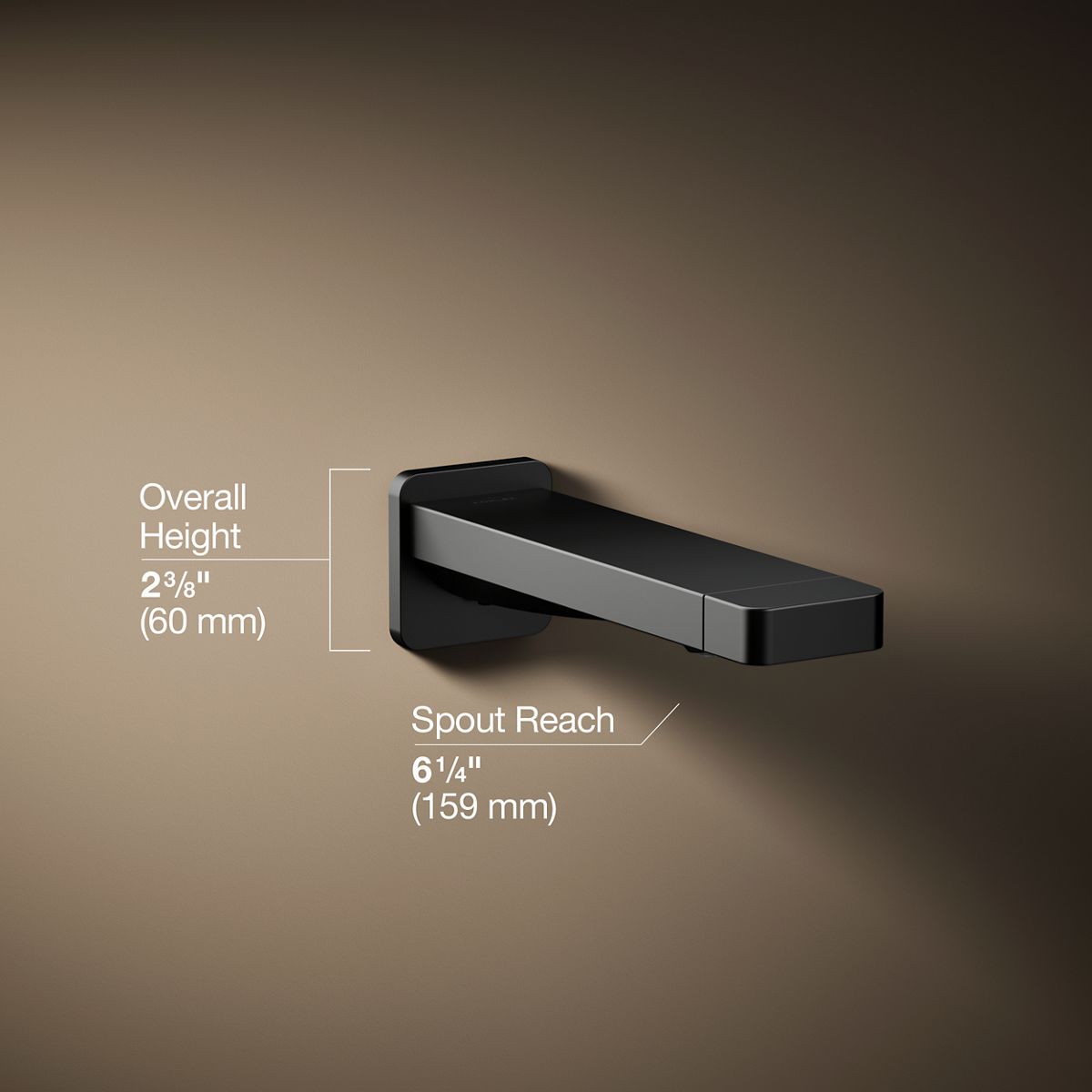 3/4 view of product with dimensions