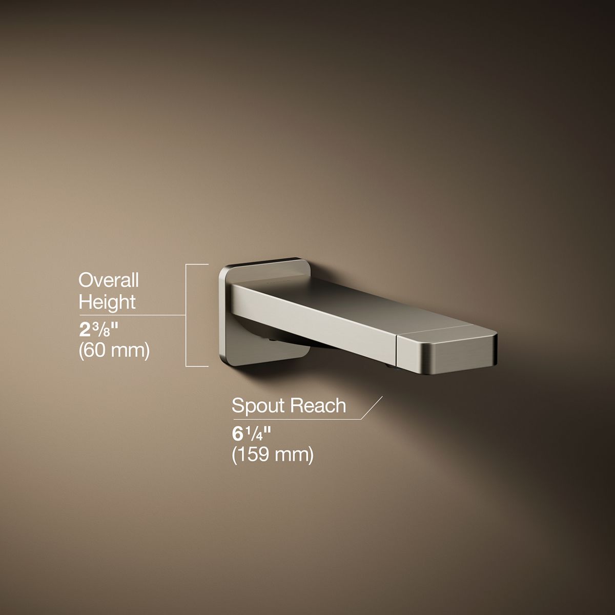 3/4 view of product with dimensions