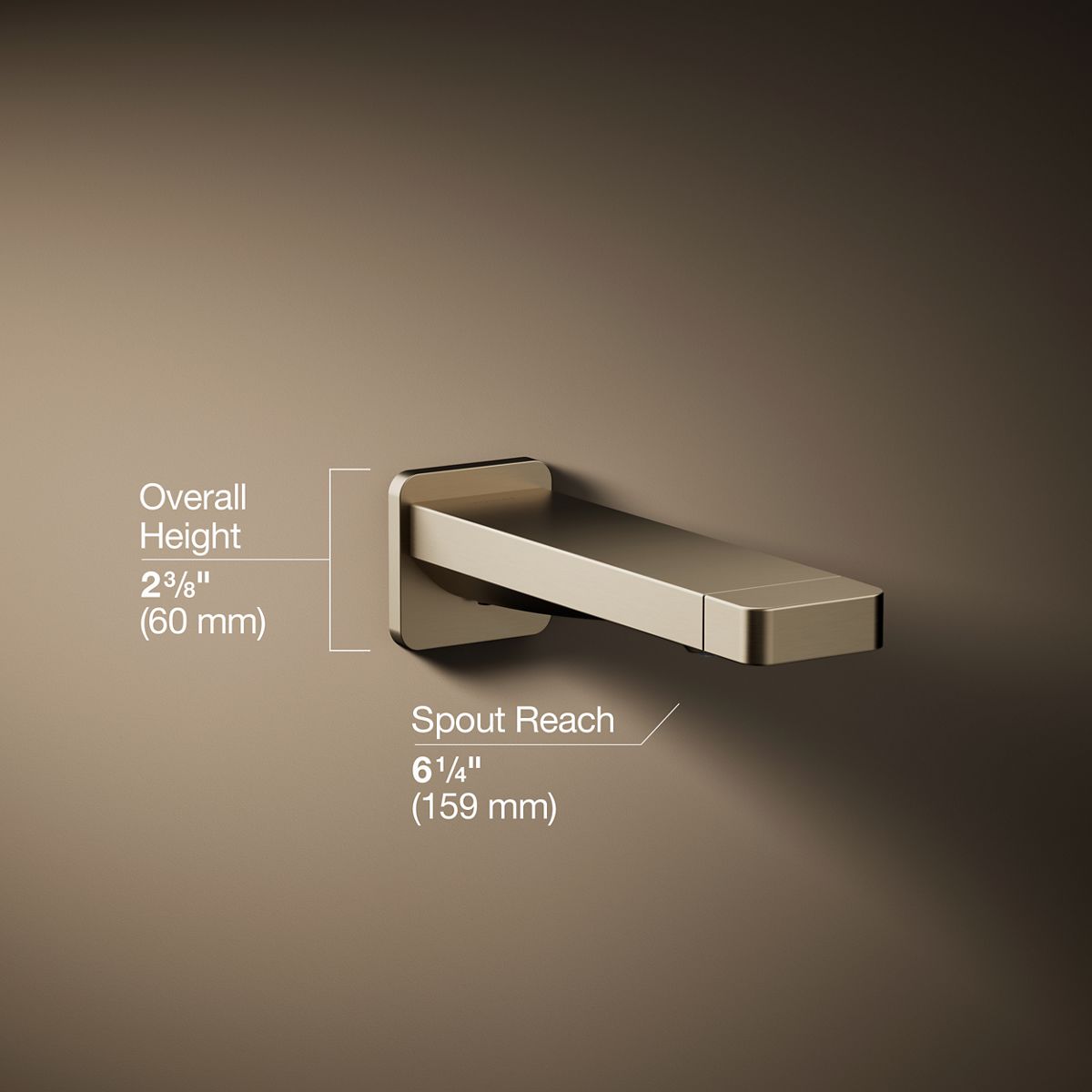 3/4 view of product with dimensions