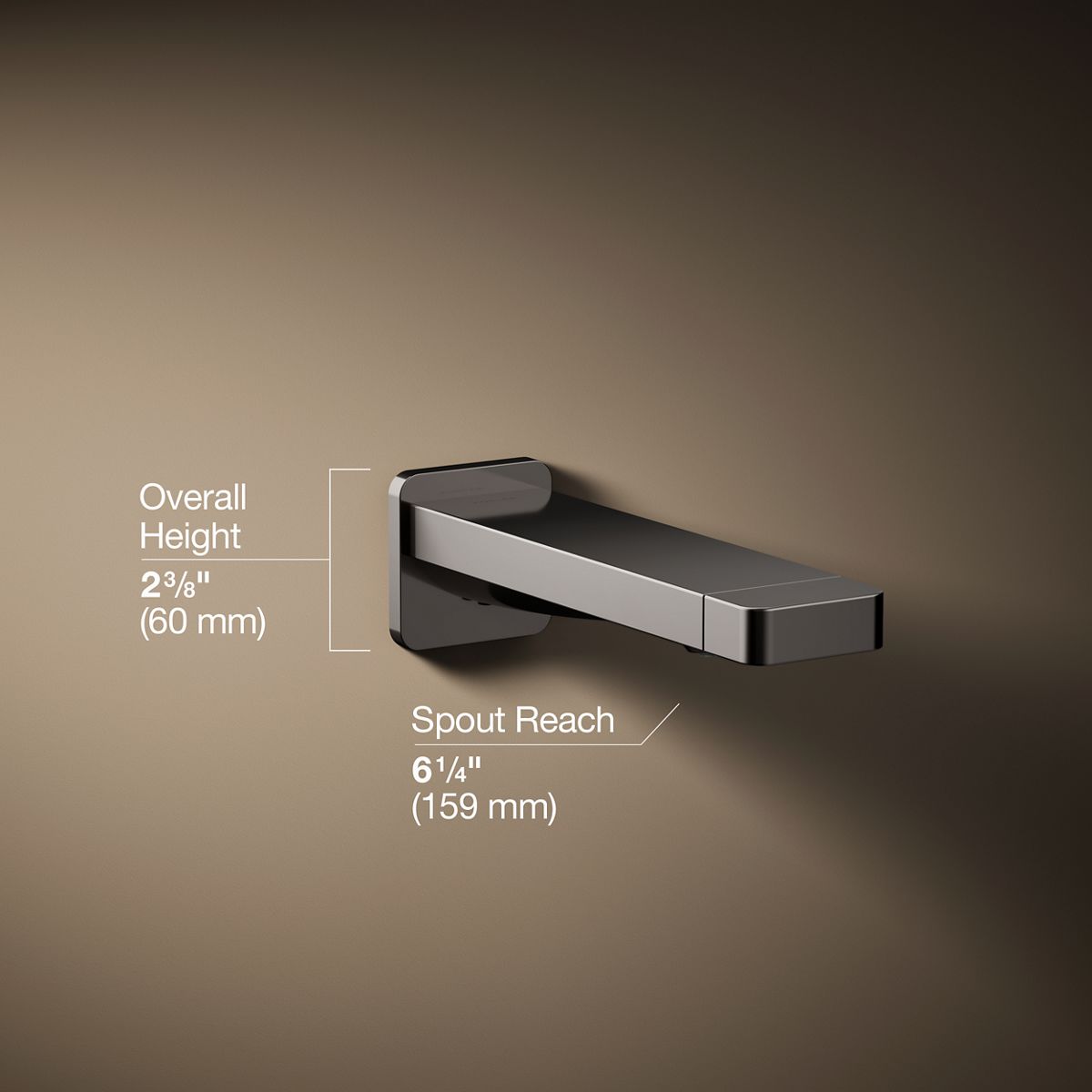 3/4 view of product with dimensions
