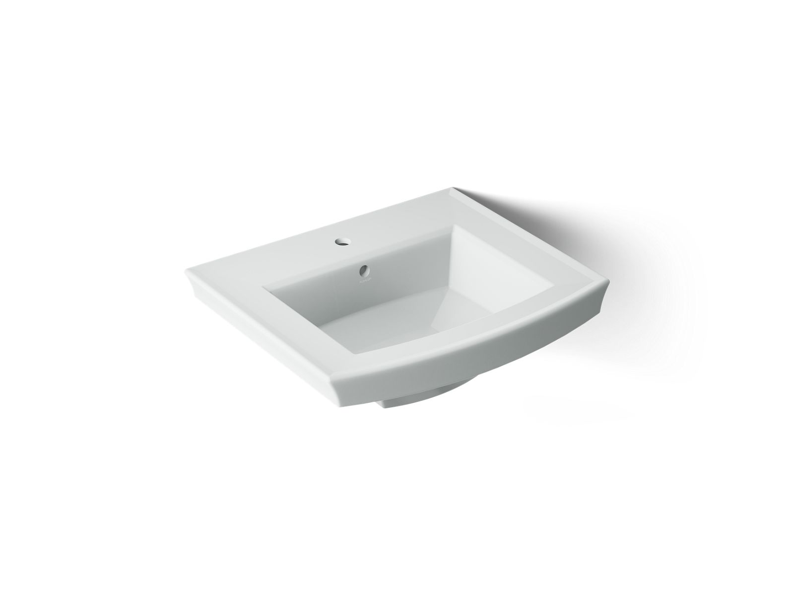 Archer 24" rectangular pedestal bathroom sink