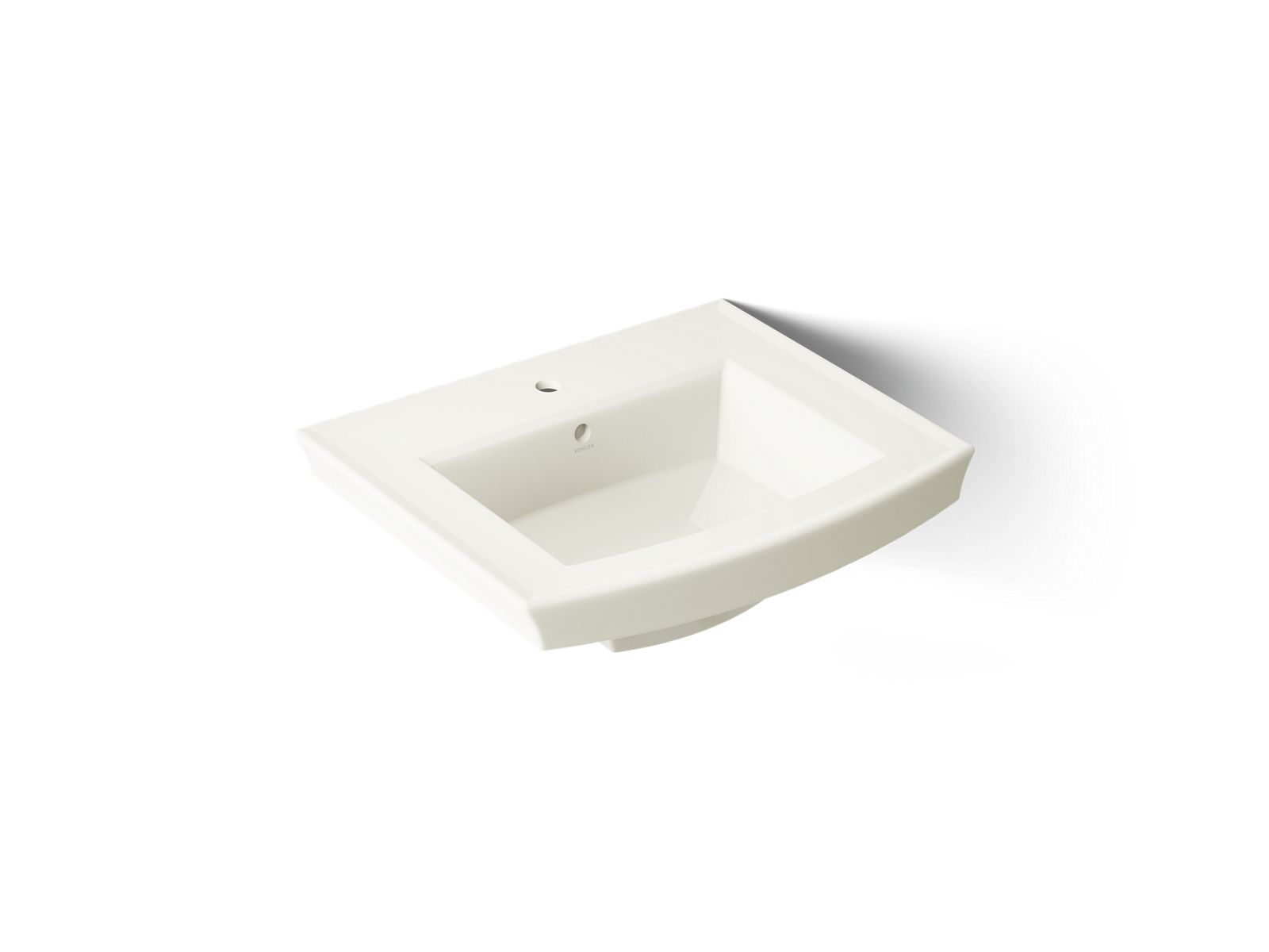 Archer 24" rectangular pedestal bathroom sink