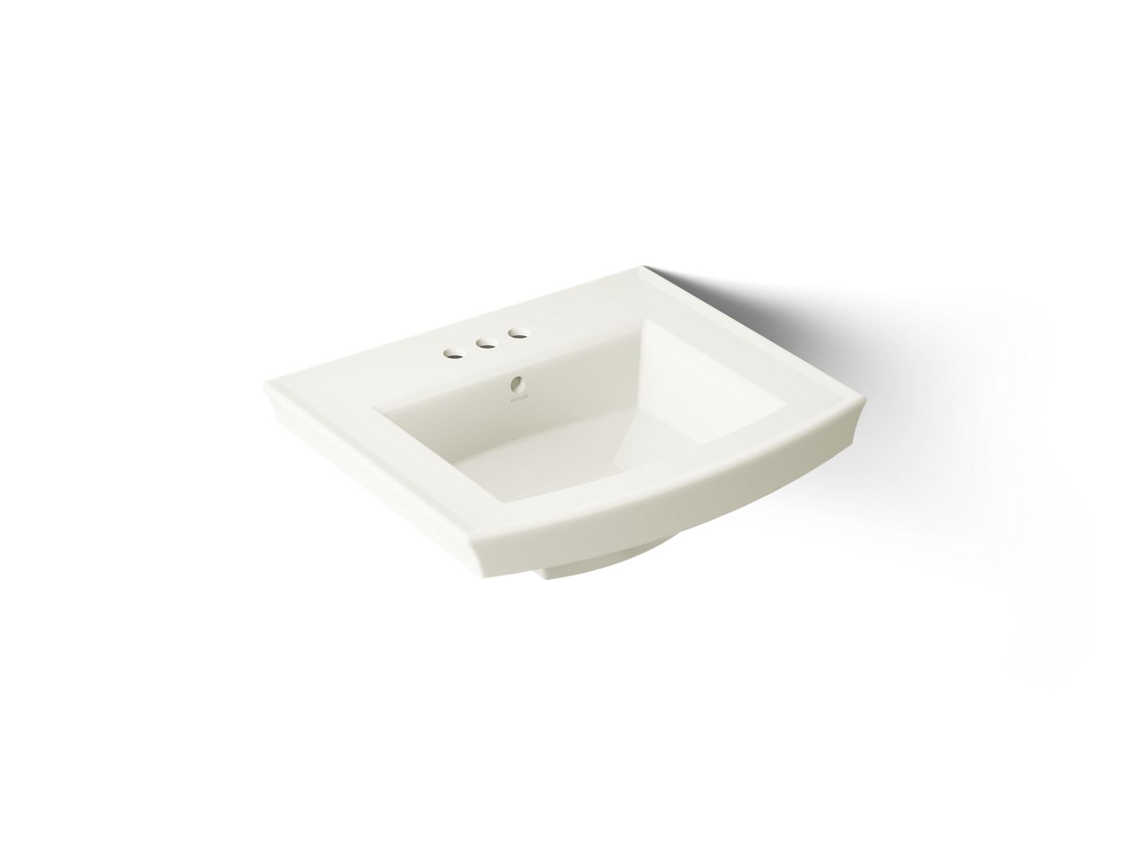 Archer 24" rectangular pedestal bathroom sink