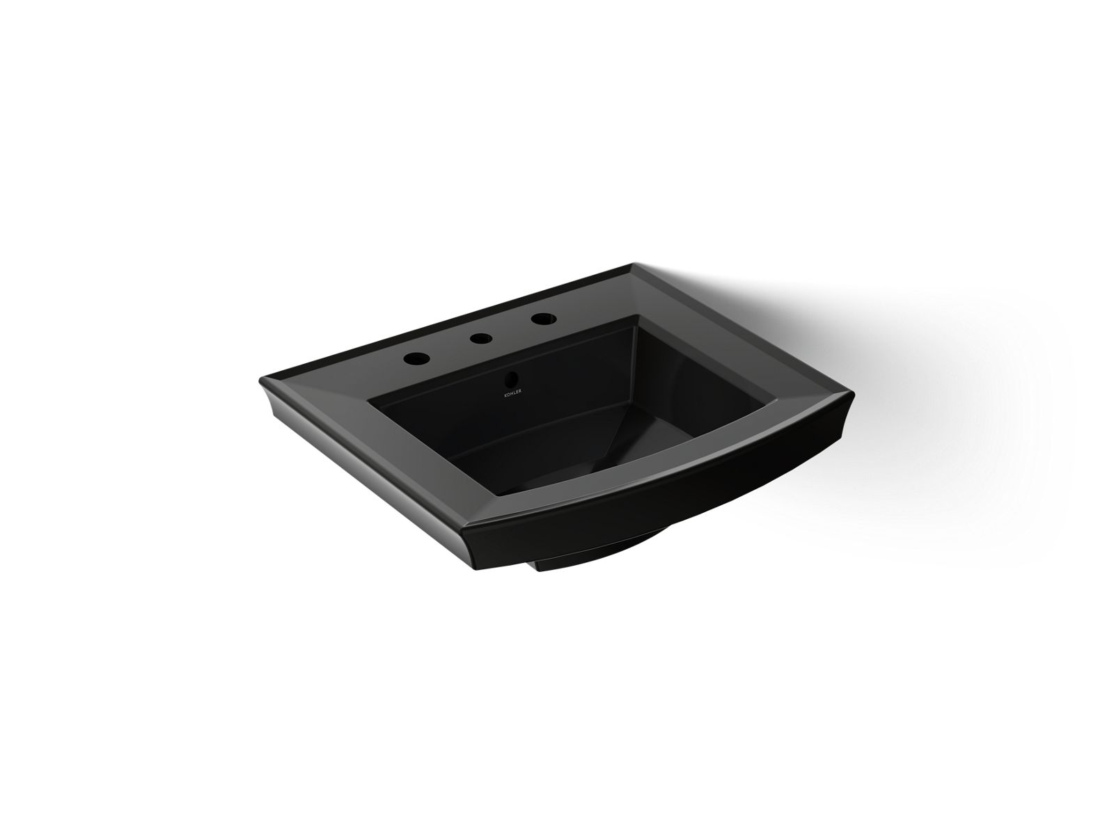 Archer 24" rectangular pedestal bathroom sink