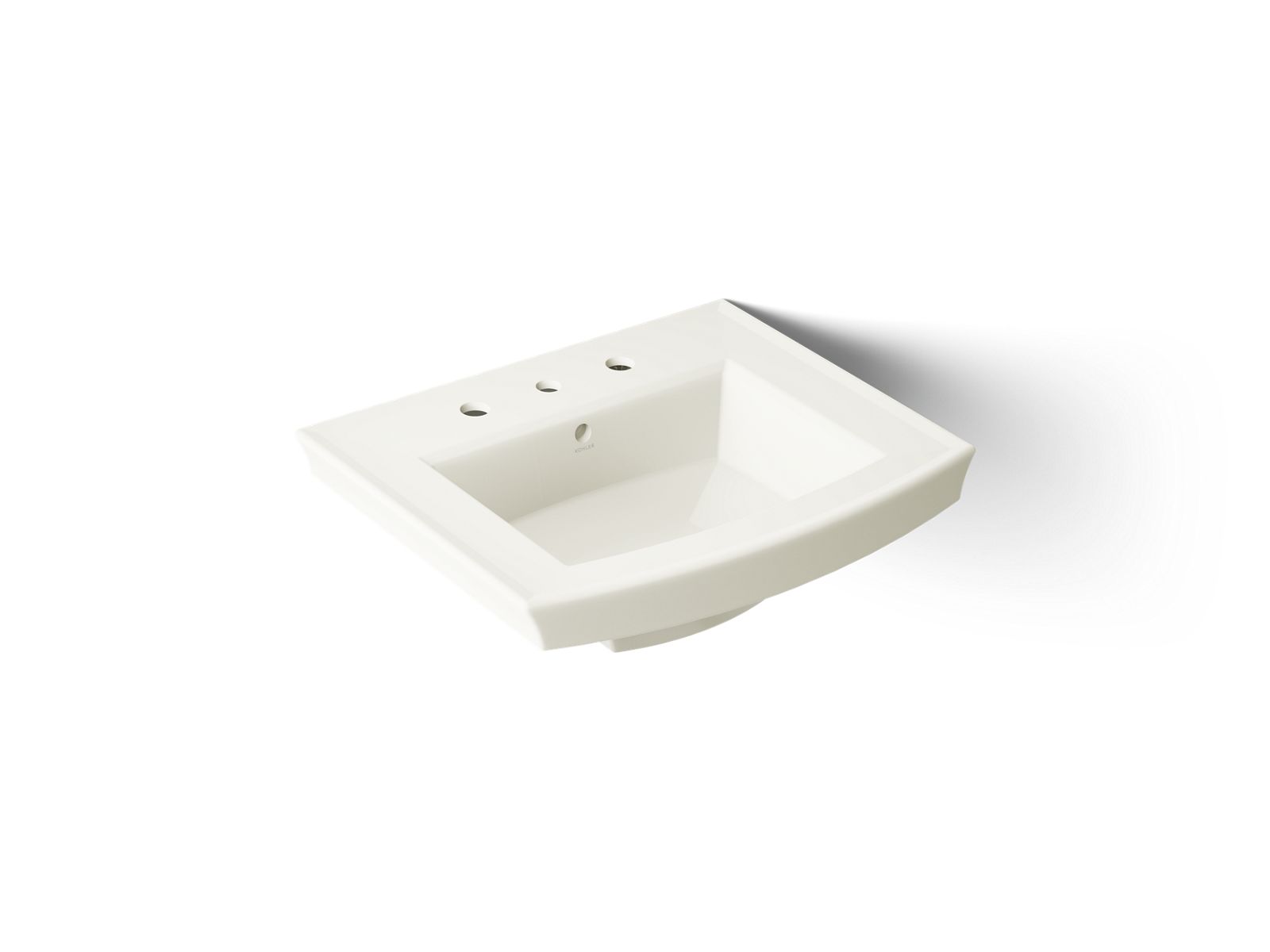 Archer 24" rectangular pedestal bathroom sink