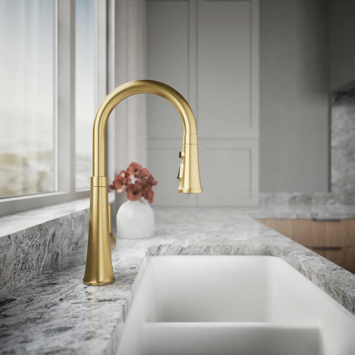 Tone Pull-Down Single-Handle Kitchen Sink Faucet | K-23764 | KOHLER