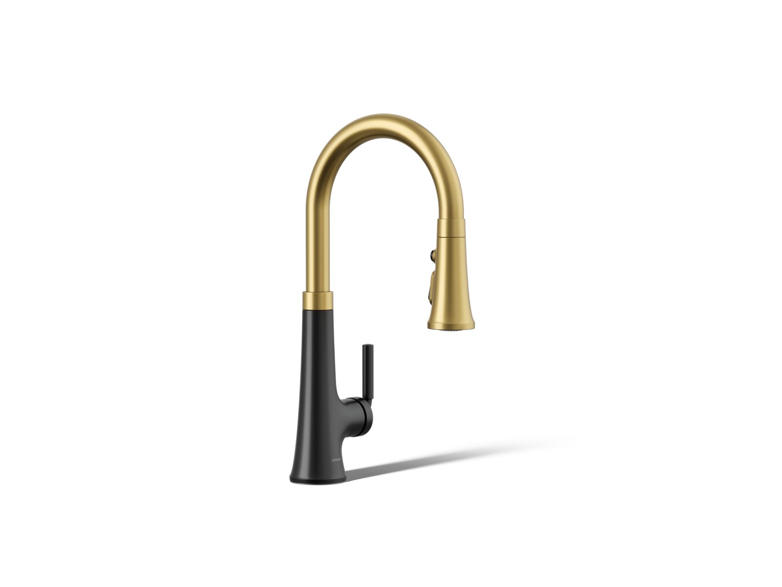 Tone Pull-down kitchen sink faucet with three-function sprayhead