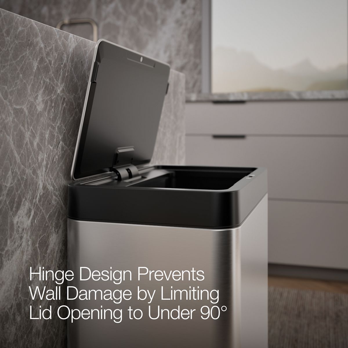13-Gallon Stainless Steel Trash Can | K-23825 | KOHLER