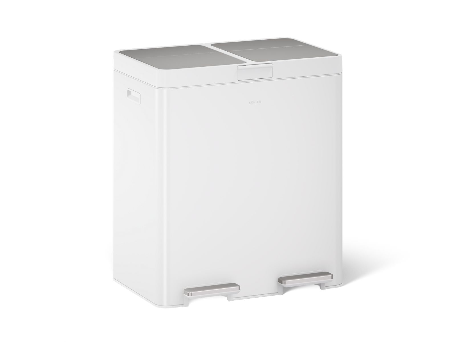 Kohler 82-liter Stainless Steel Dual-bin Step Trash Can
