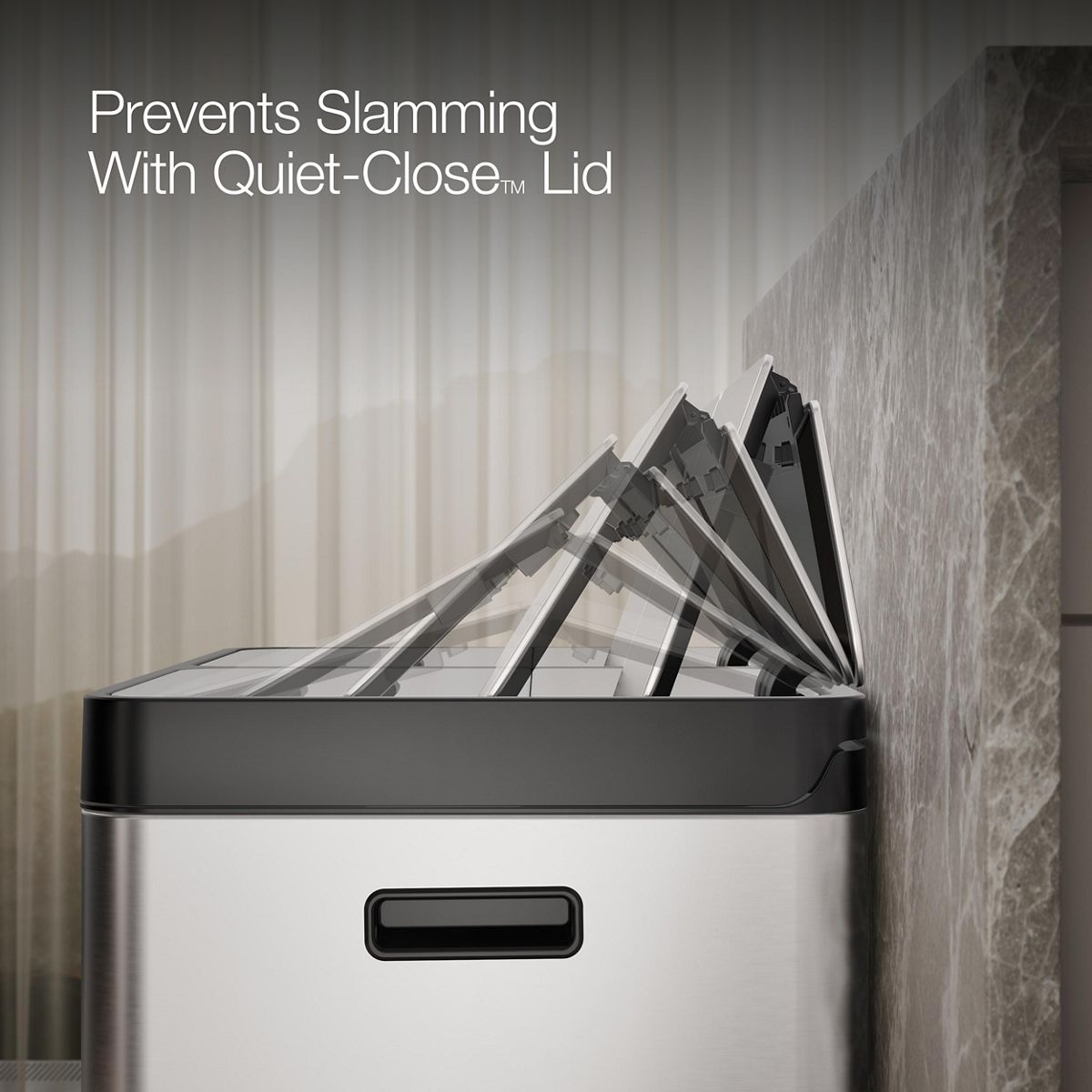 21.7 Gallon SS Dual Bin Step Trash Can | K-23828 | KOHLER