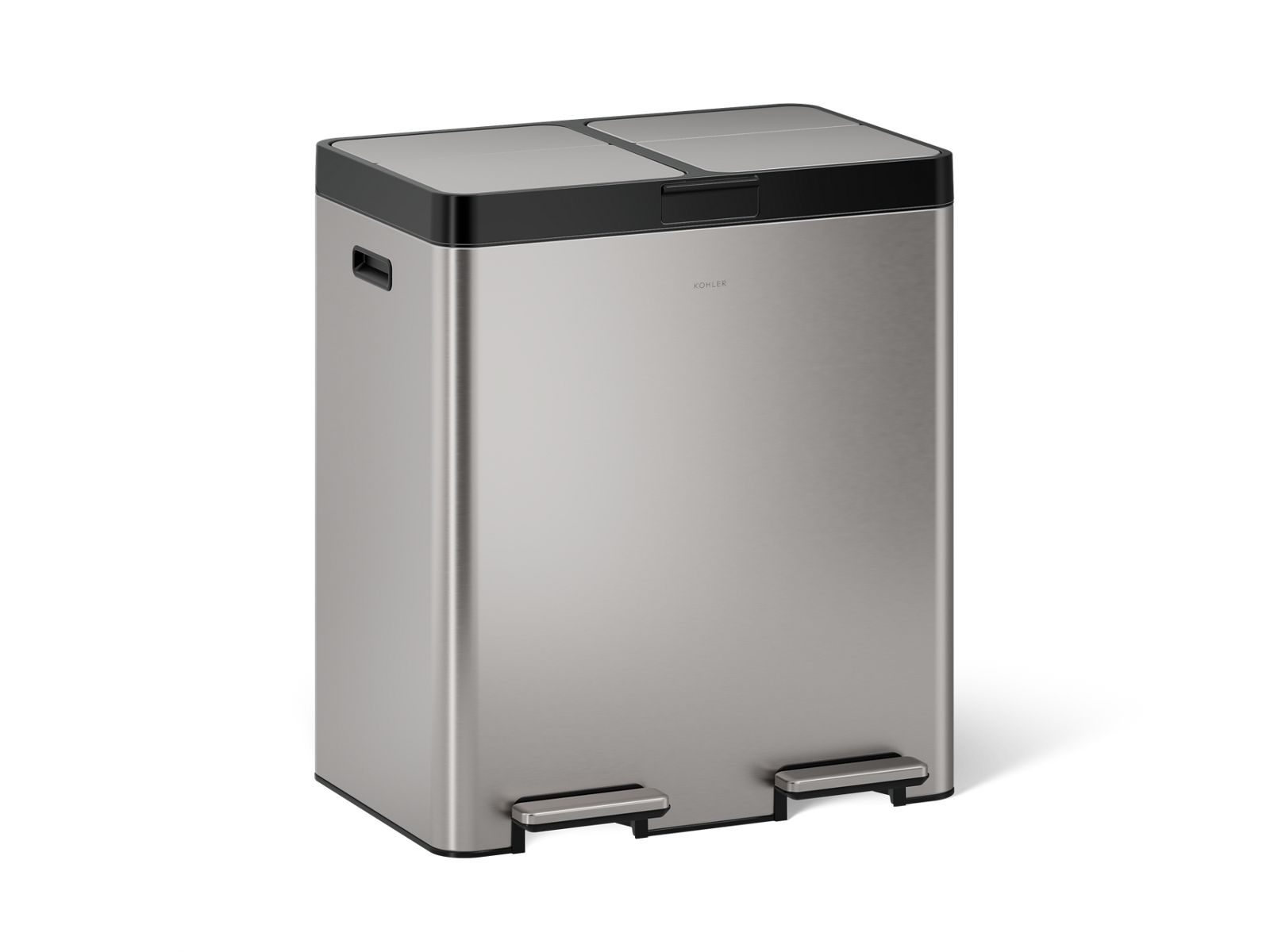 21.7 Gallon SS Dual Bin Step Trash Can | K-23828 | KOHLER