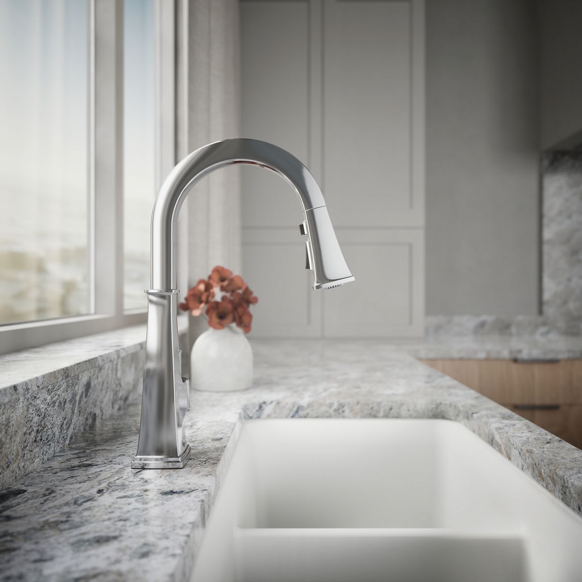 KOHLER | 23832 | Riff™| Touchless pull-down kitchen sink faucet