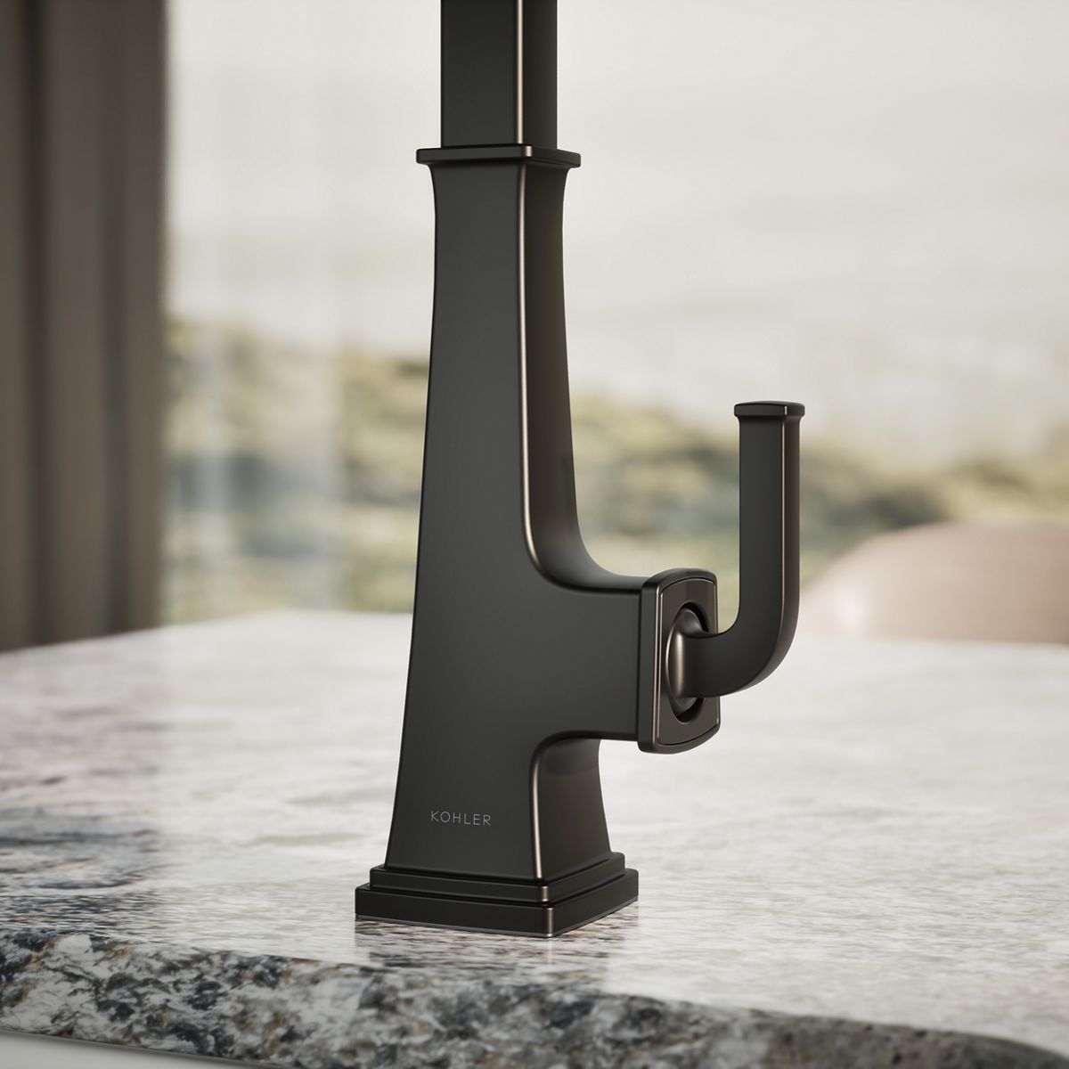 ゴールドリボルバー 約18cm Riff Single-Handle Bar Sink Faucet | K-23833 | KOHLER