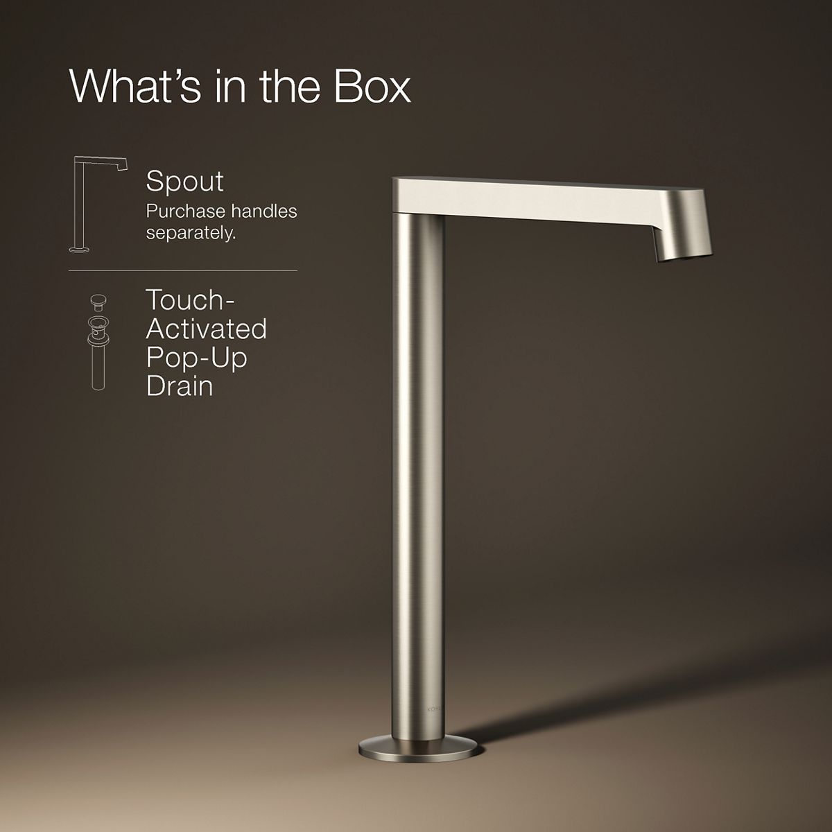✕✕✕ Components Bathroom Sink Faucet Spout with Row Design, 1.2 gpm | K