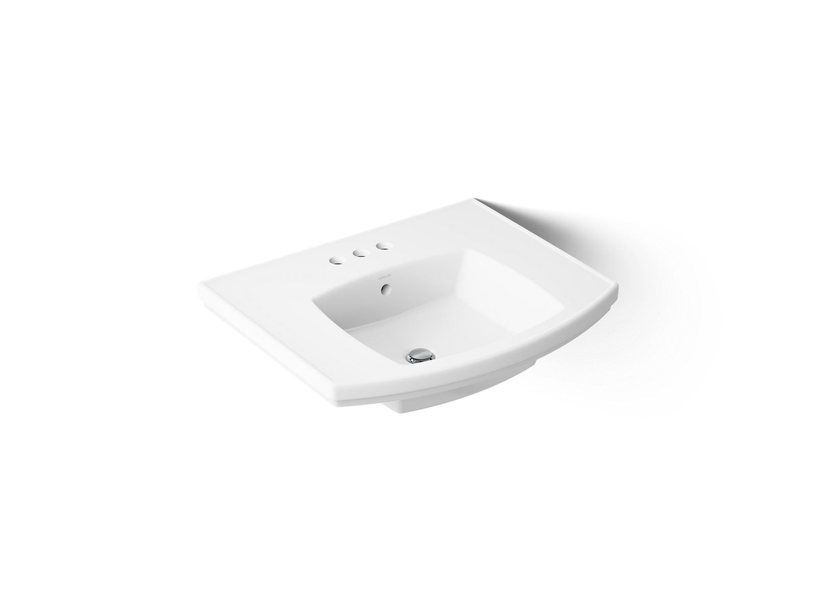 Kelston 23-3/4" rectangular pedestal bathroom sink