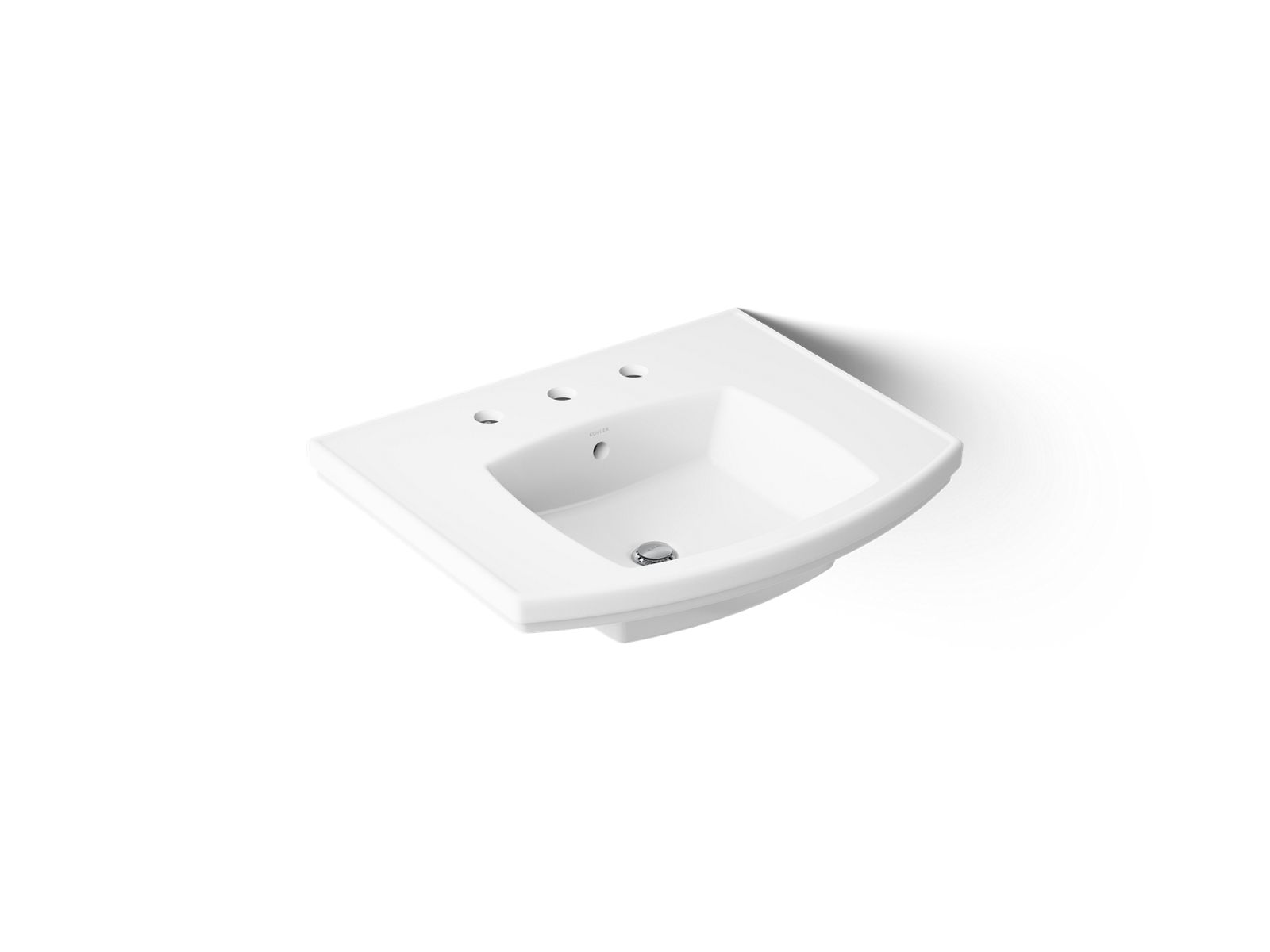 Kelston 23-3/4" rectangular pedestal bathroom sink
