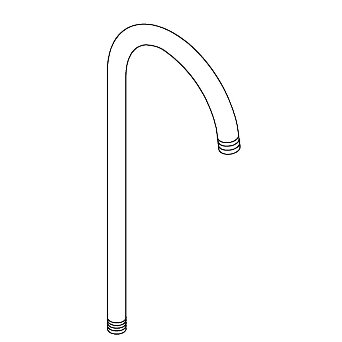 Gooseneck Riser, 1/2 Ip | K-24553 | KOHLER