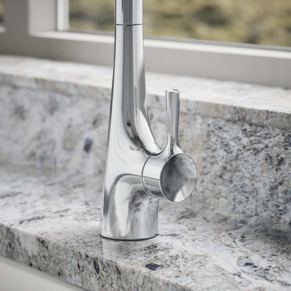 Tempered Pull-Down Single-Handle Kitchen Sink Faucet | K-24661