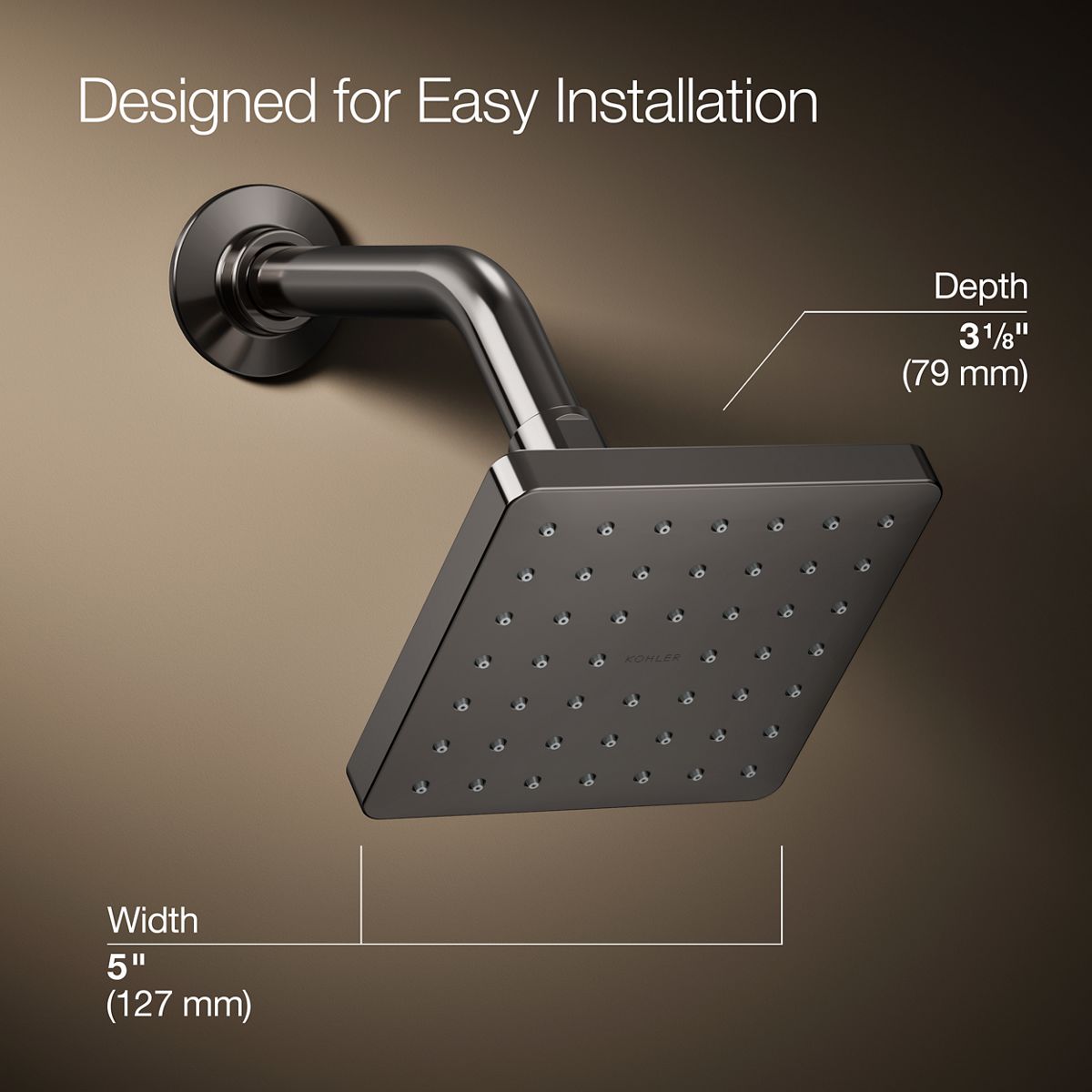 Parallel Single-Function Showerhead, 2.5 gpm | K-24805 | KOHLER