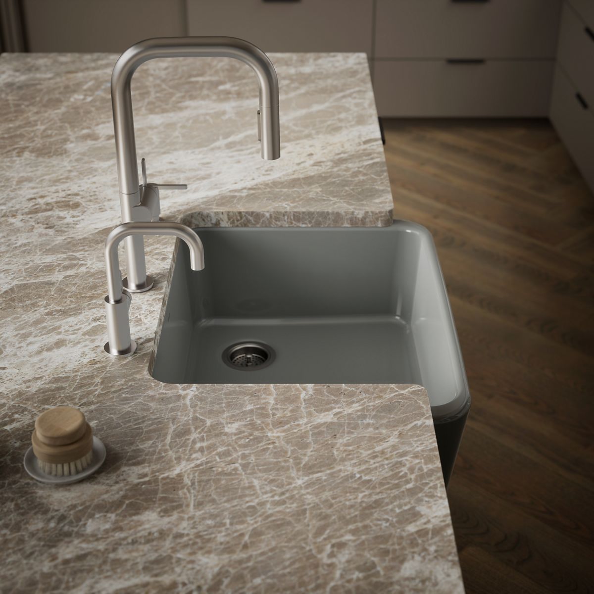 Ironridge Undermount Single-Bowl Farmhouse Kitchen Sink | K-25766