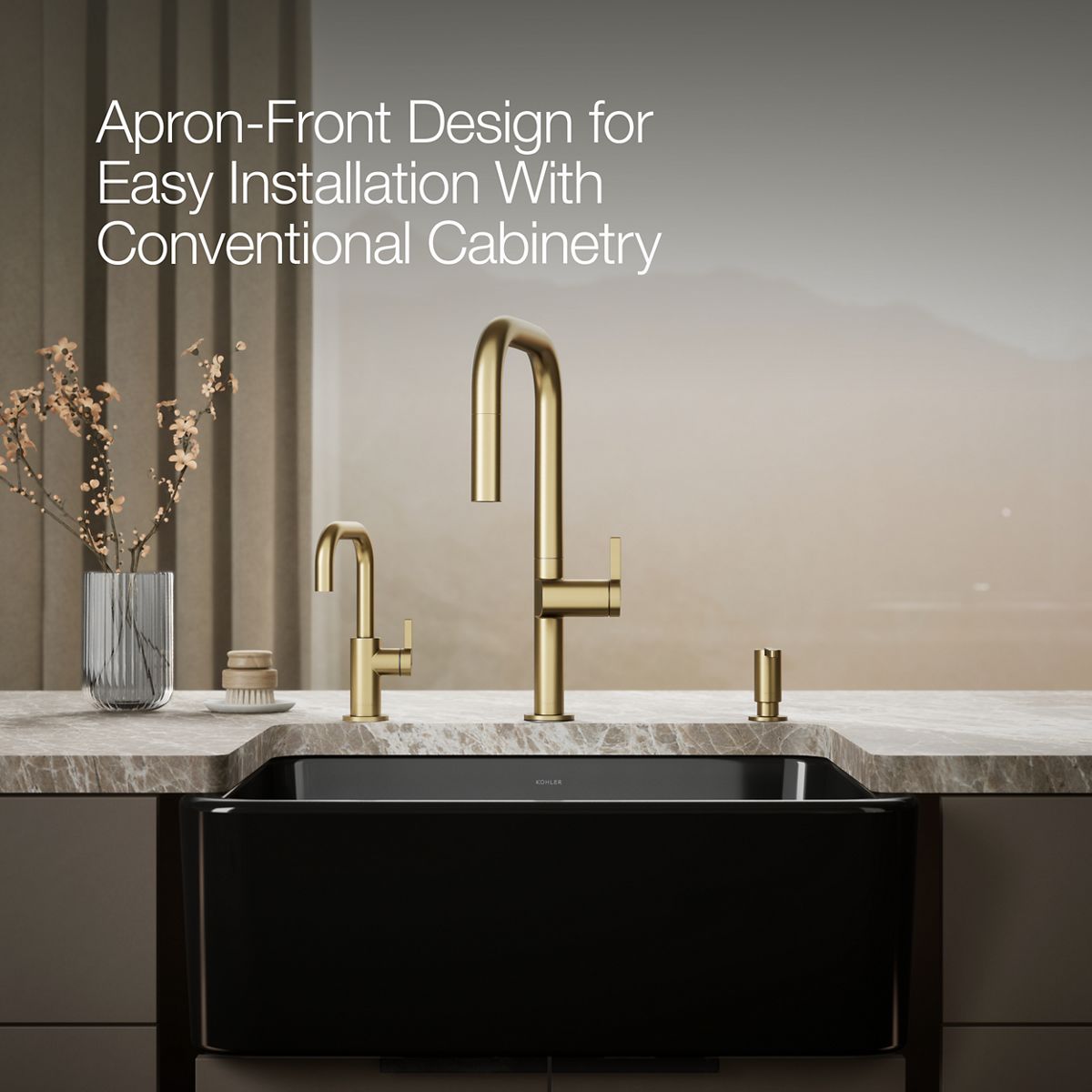 Ironridge Undermount Single-Bowl Farmhouse Kitchen Sink | K-25766