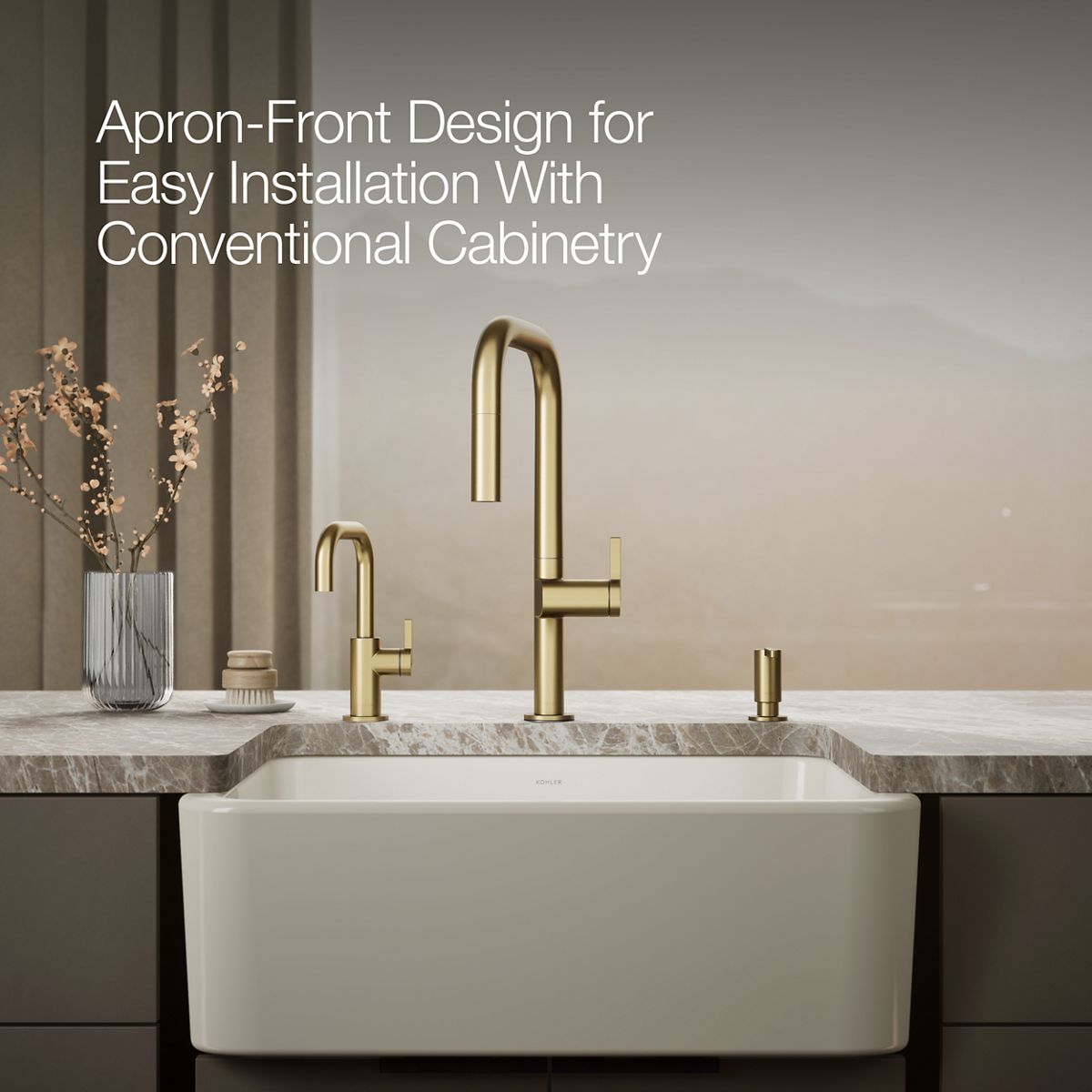Ironridge Undermount Single-Bowl Farmhouse Kitchen Sink | K-25766