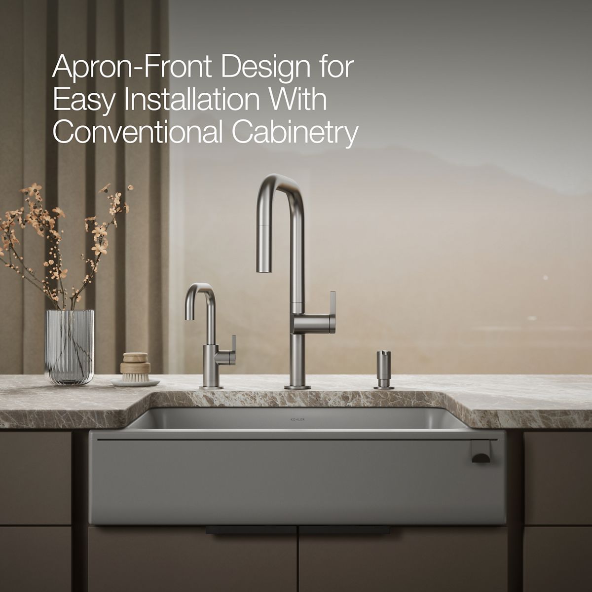 Undermount Single-Bowl Farmhouse Kitchen Sink | K-25785 | KOHLER