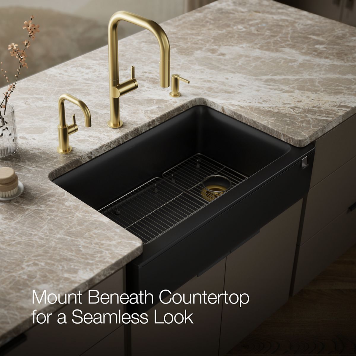 Undermount Single-bowl Farmhouse Kitchen Sink With Tall Apron | K