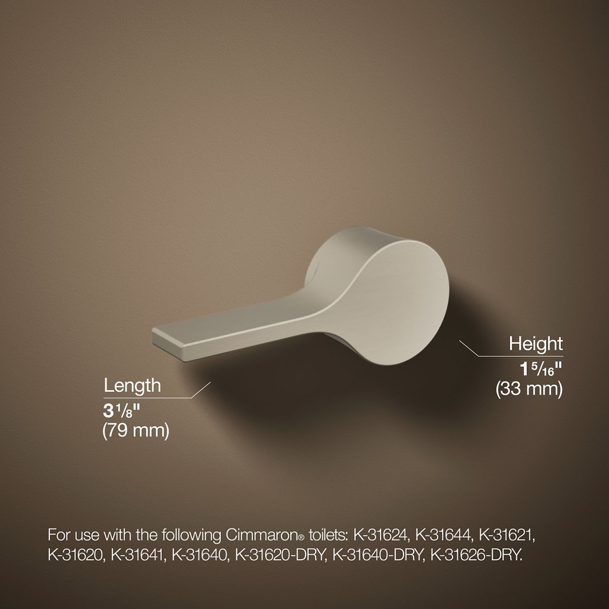 3/4 view of product with dimensions
