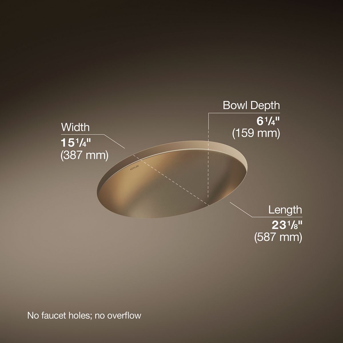 3/4 view of product with dimensions
