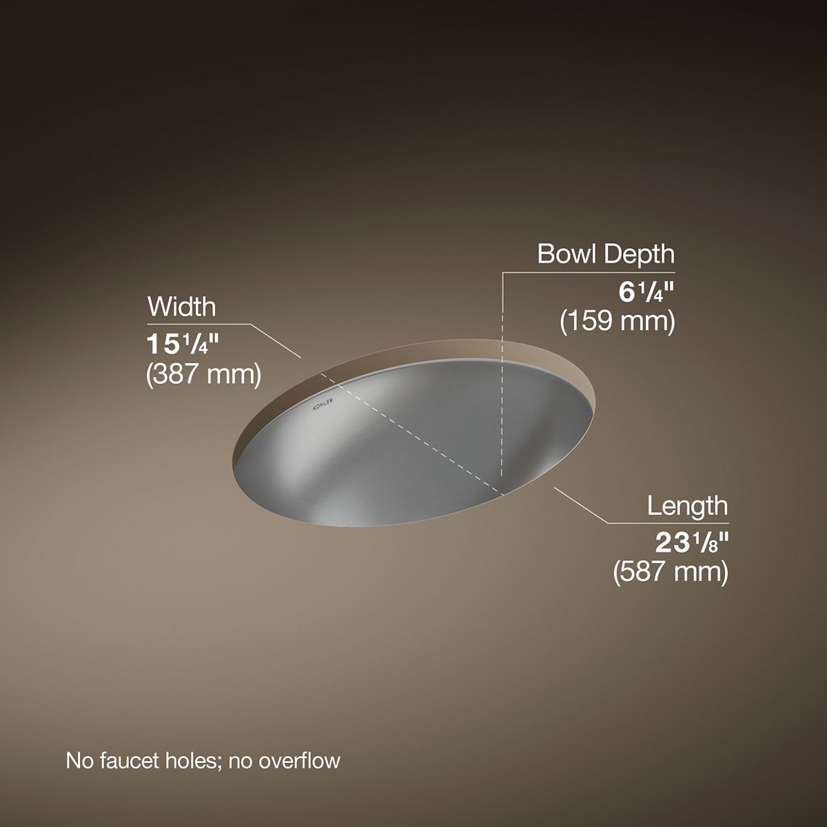 3/4 view of product with dimensions