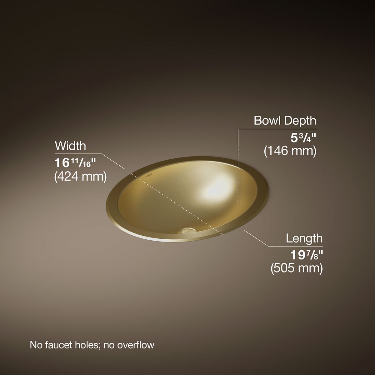3/4 view of product with dimensions