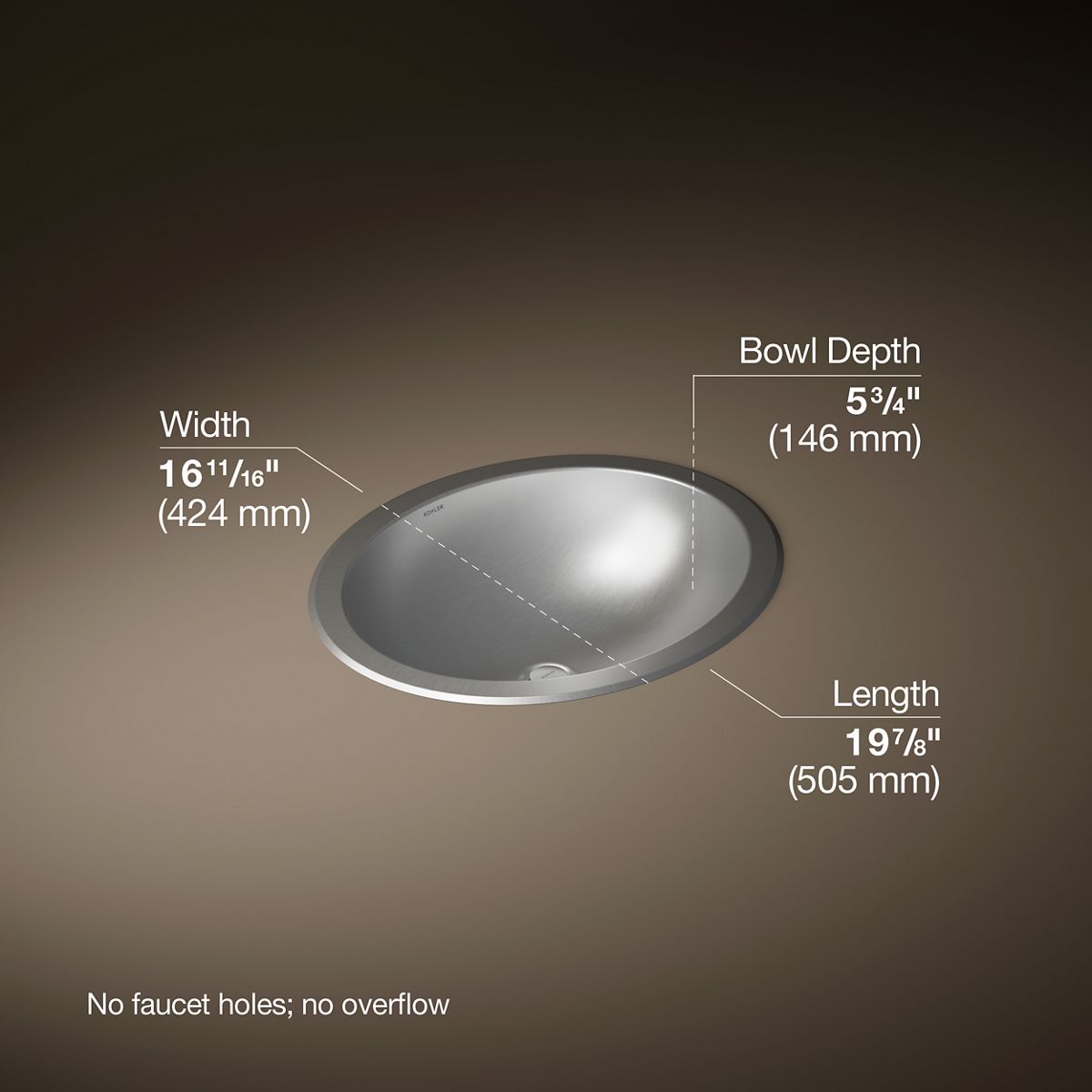3/4 view of product with dimensions