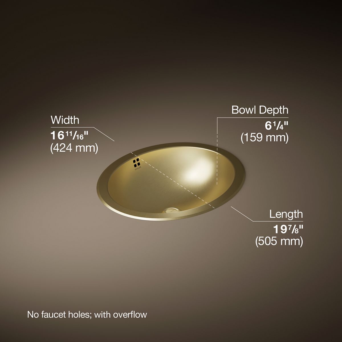 3/4 view of product with dimensions