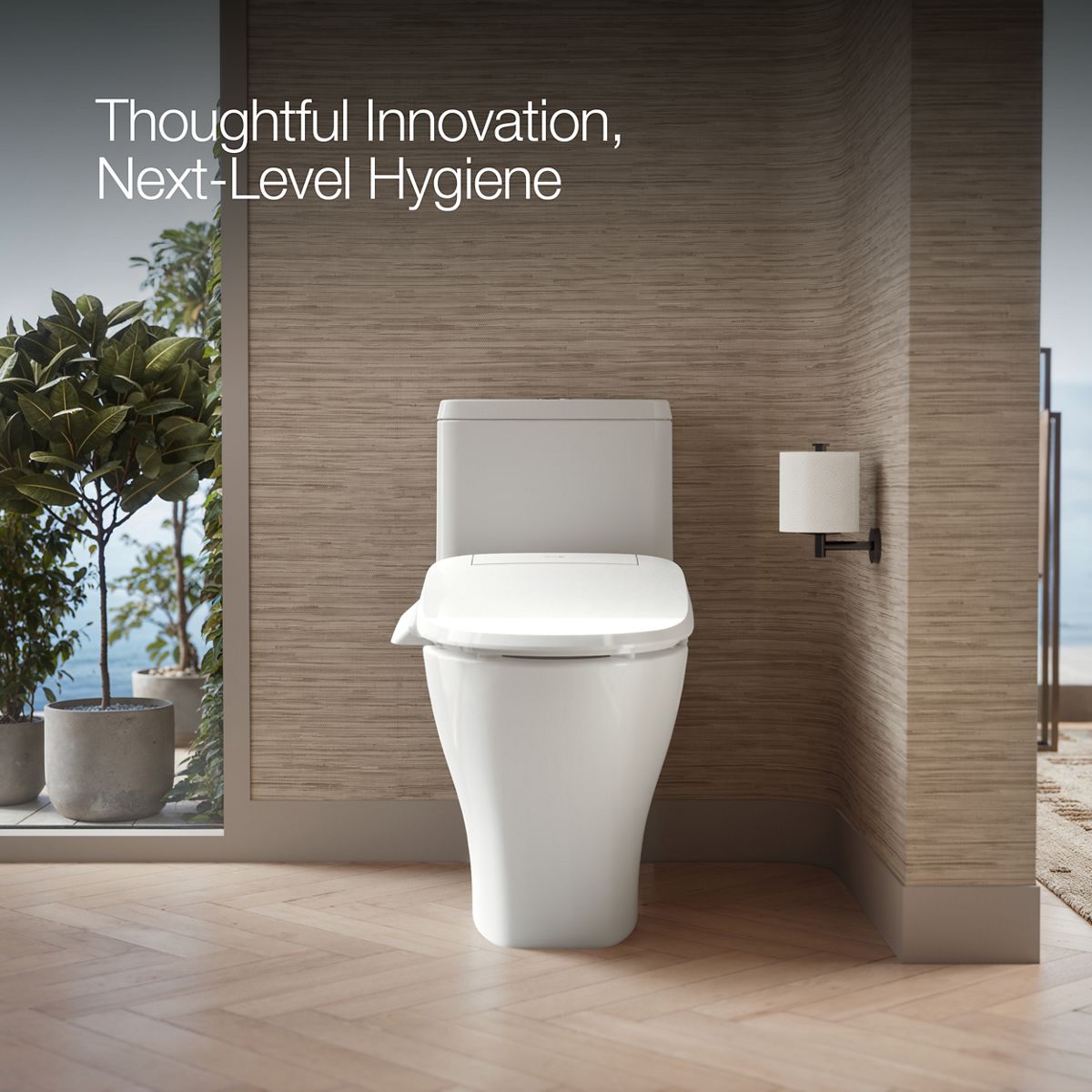 Up to 2 walls & multiple product categories visible, 1-point perspective