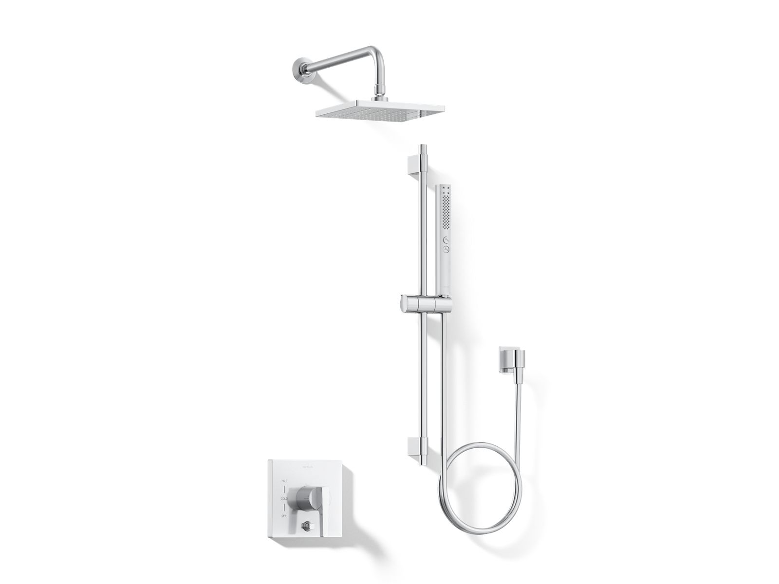 yk KOHLER Honesty Showering kit, 2.5 gpm - Matte Black, K-26273-Y-BL