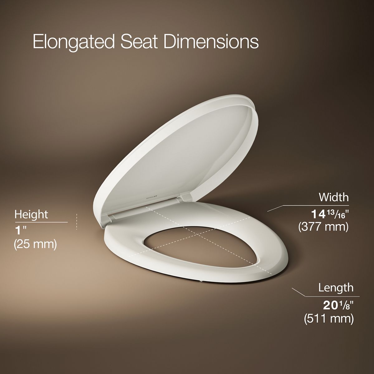 3/4 view of product with dimensions