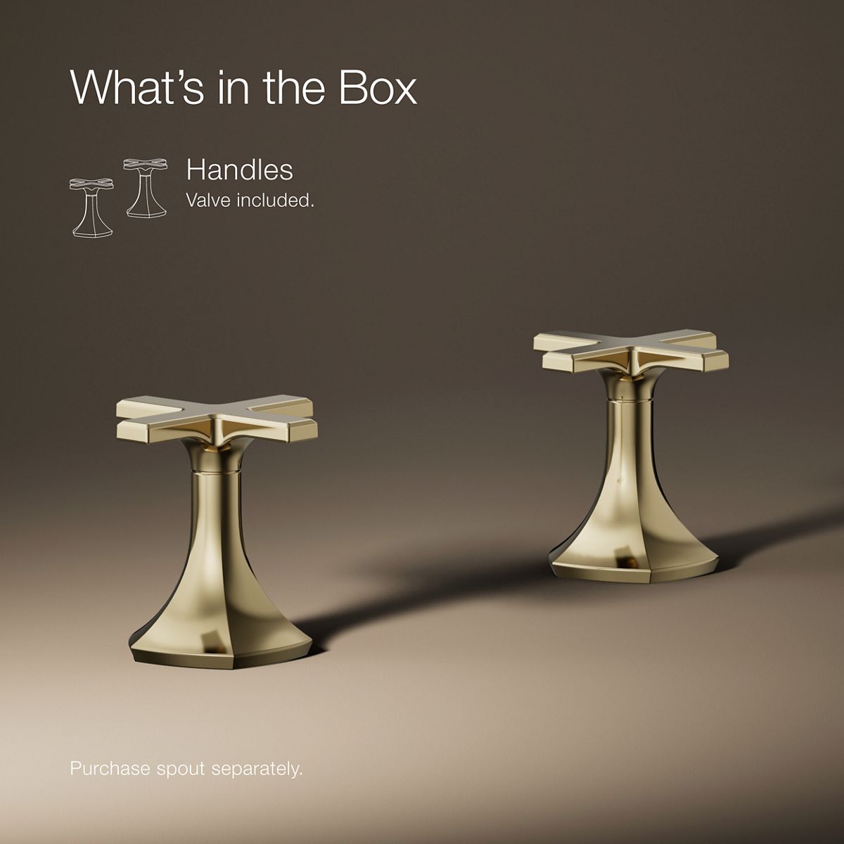 Cross Bathroom Sink Faucet Handles | K-27010-3 | KOHLER