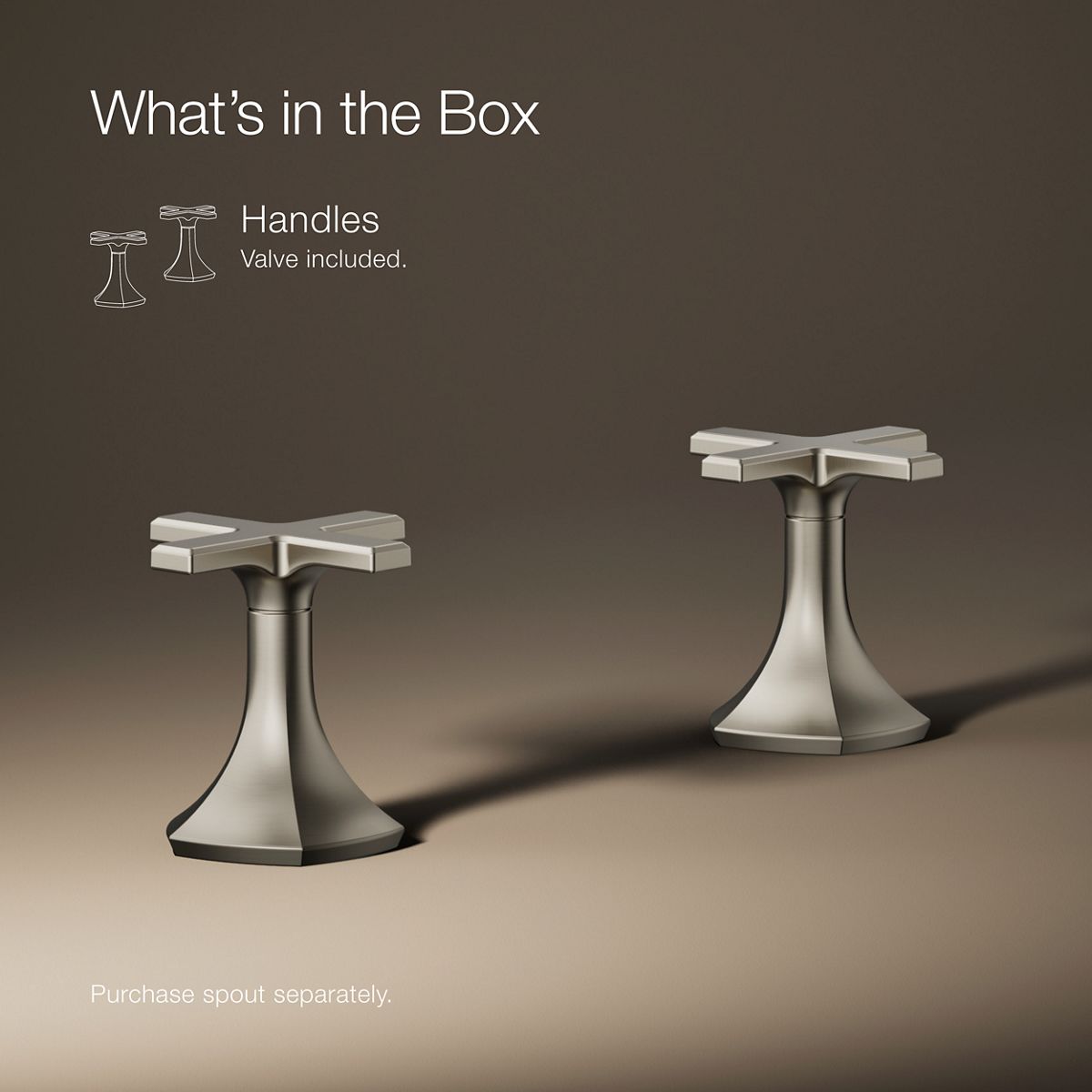 Cross Bathroom Sink Faucet Handles | K-27010-3 | KOHLER