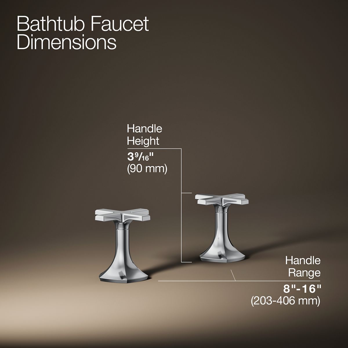 3/4 view of product with dimensions