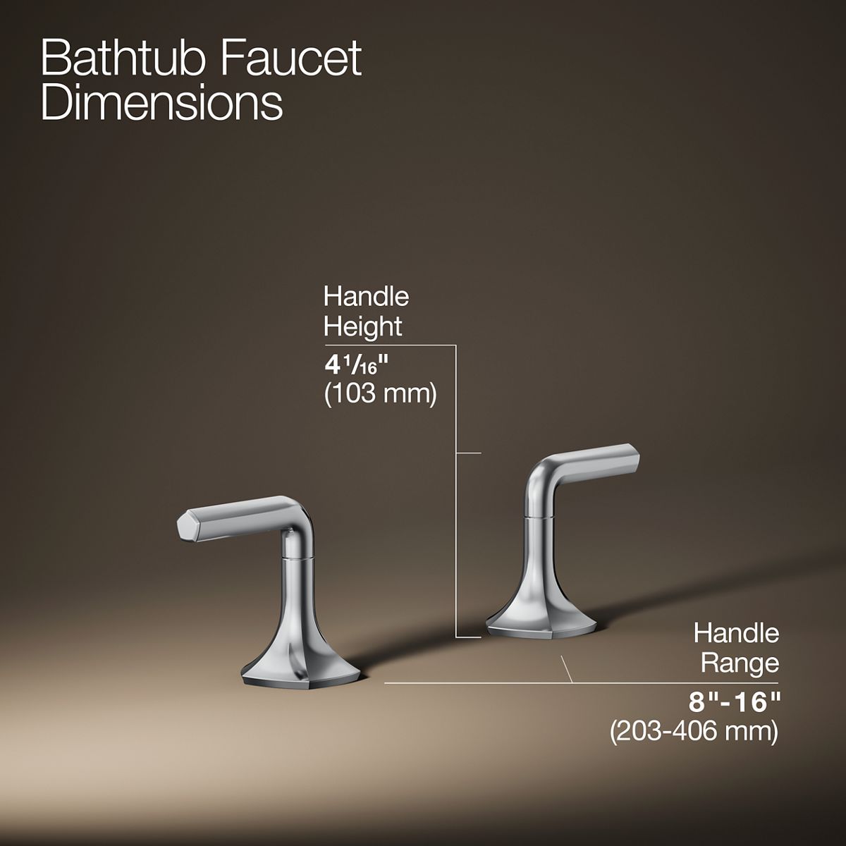 3/4 view of product with dimensions
