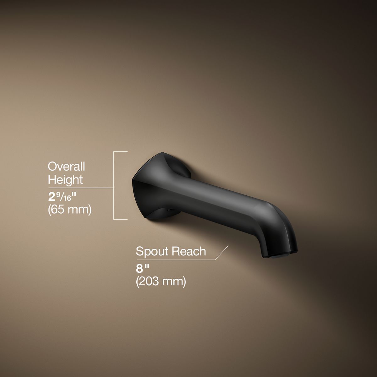 3/4 view of product with dimensions