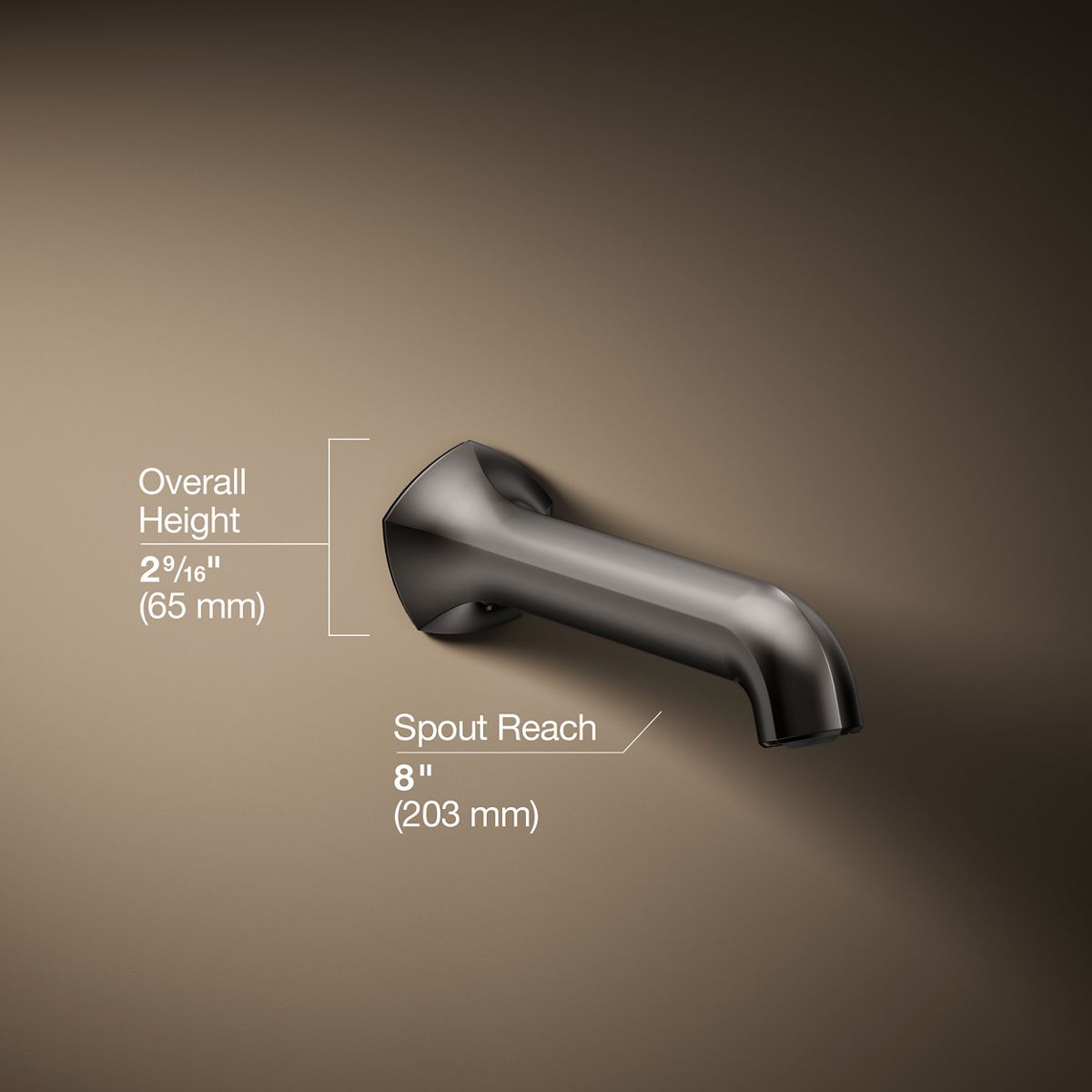 3/4 view of product with dimensions