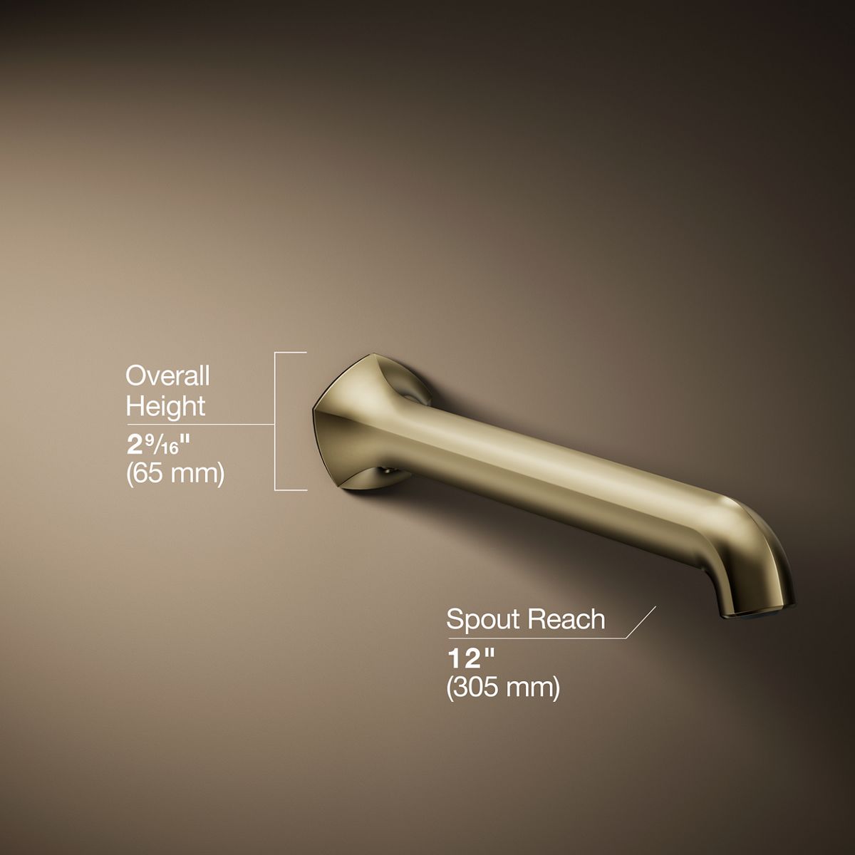 3/4 view of product with dimensions