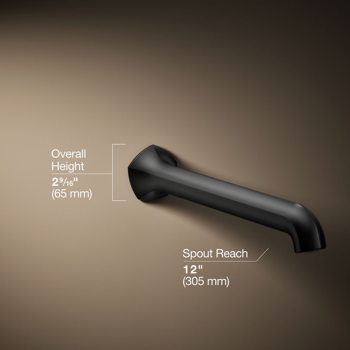 3/4 view of product with dimensions