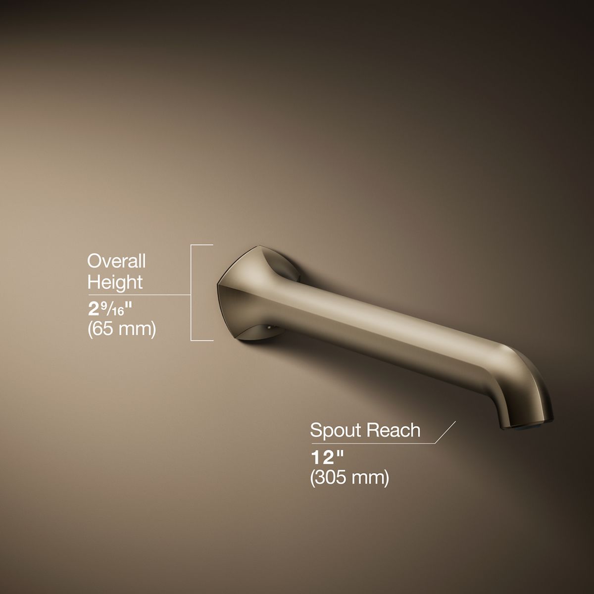 3/4 view of product with dimensions