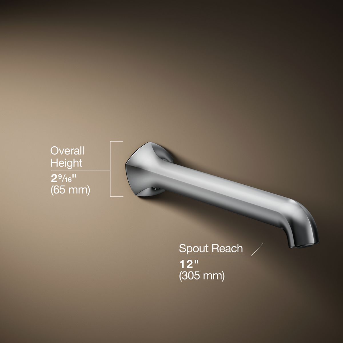 3/4 view of product with dimensions