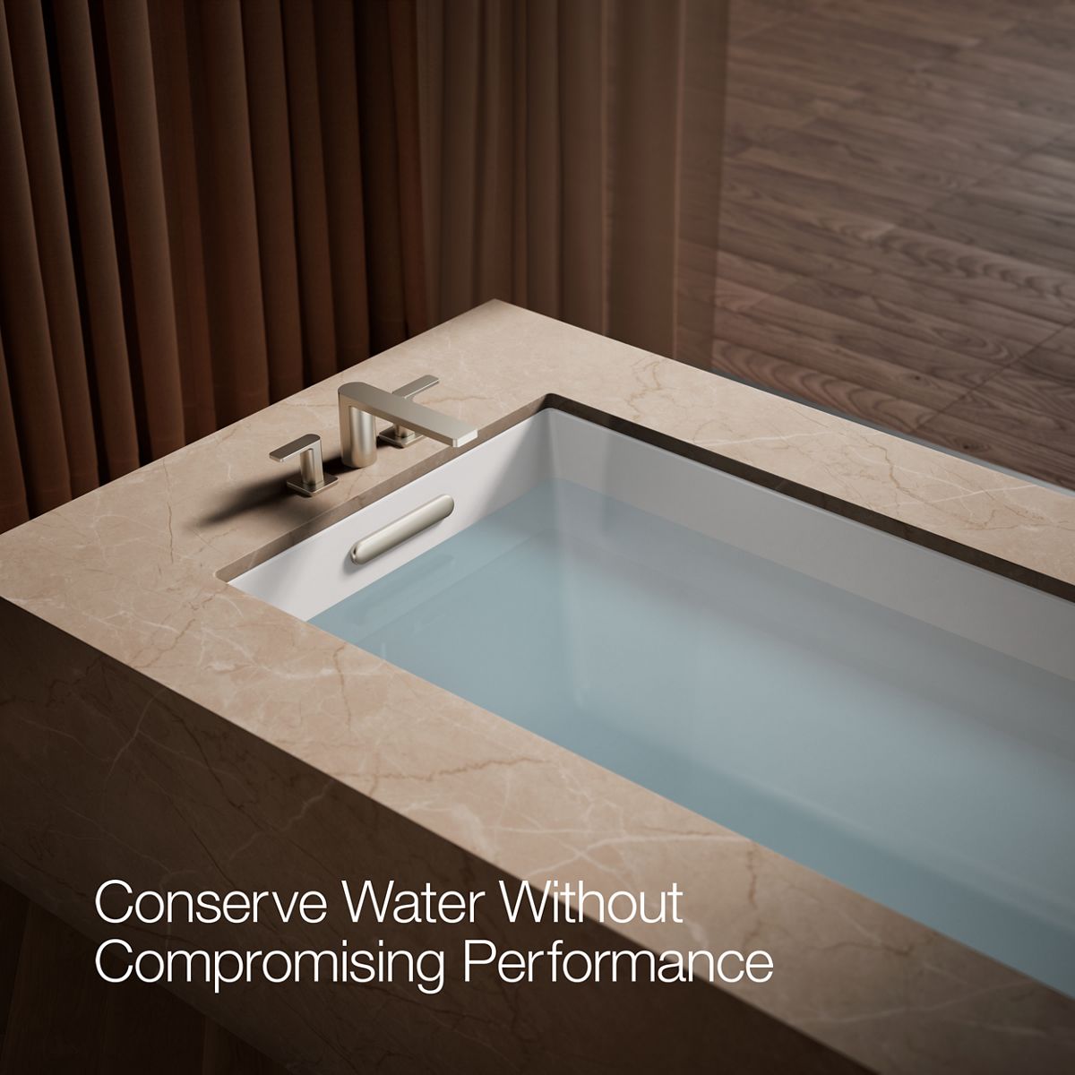Parallel Two-Handle Deck-Mount Bath Faucet | K-27121-4 | KOHLER